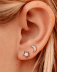 Pura Vida Moon & Star Studs - firstmasonicdistrict