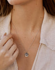 Pura Vida Crystal Wave Coin Necklace - firstmasonicdistrict