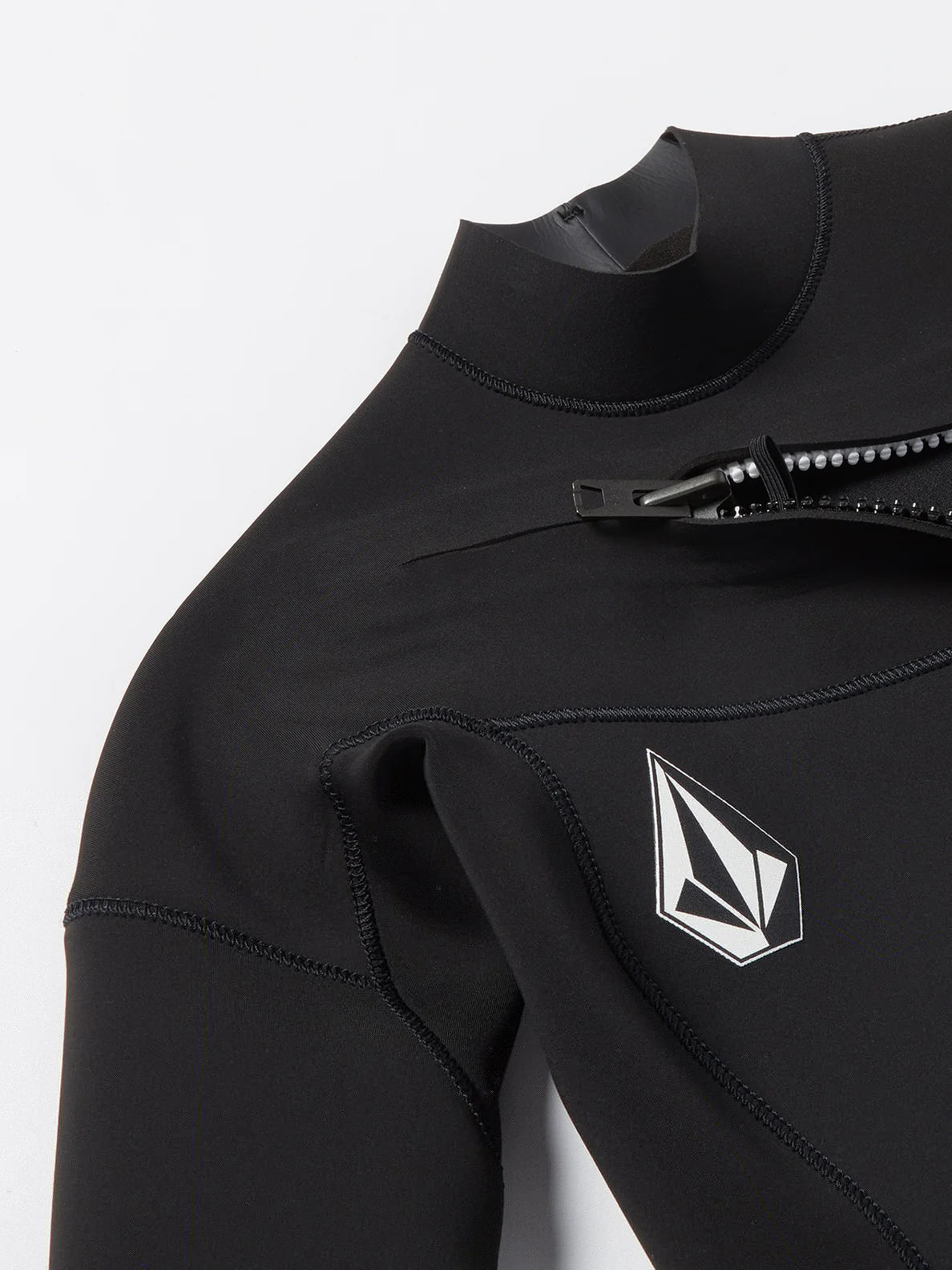 Volcom Womens Modulator 4/3mm Chest Zip Wetsuit - Black - firstmasonicdistrict