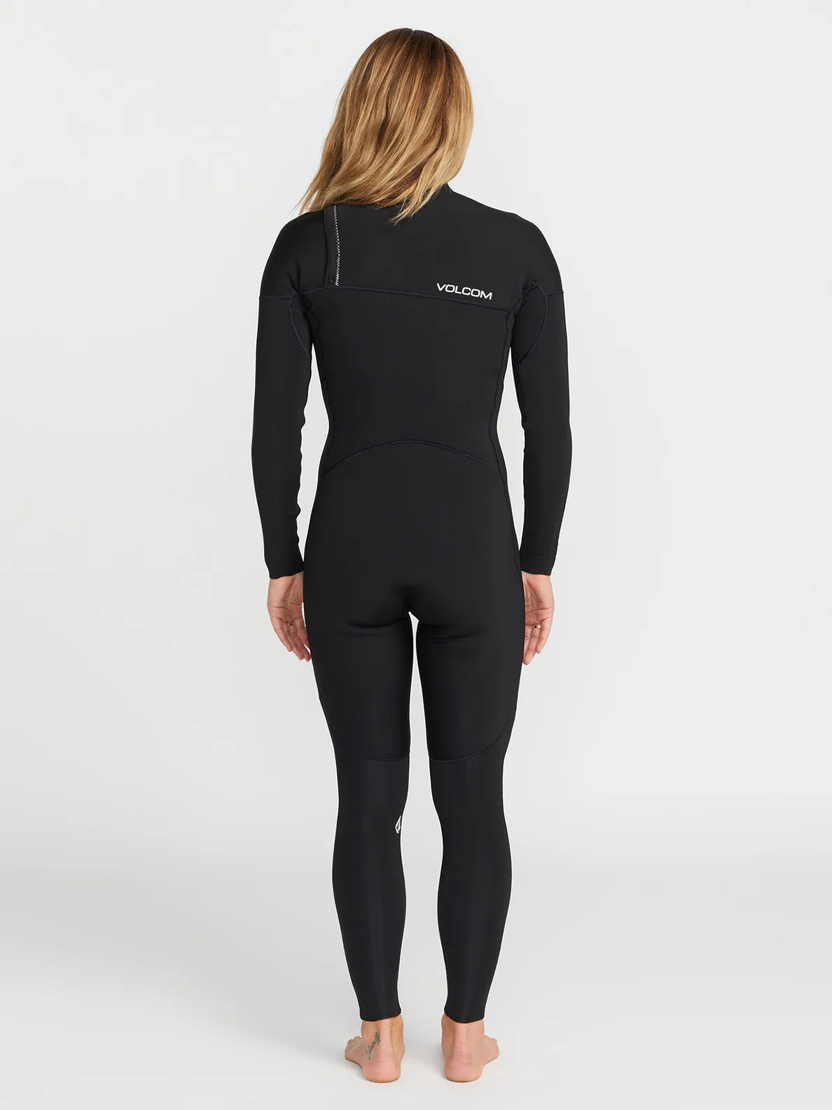 Volcom Womens Modulator 4/3mm Chest Zip Wetsuit - Black - firstmasonicdistrict