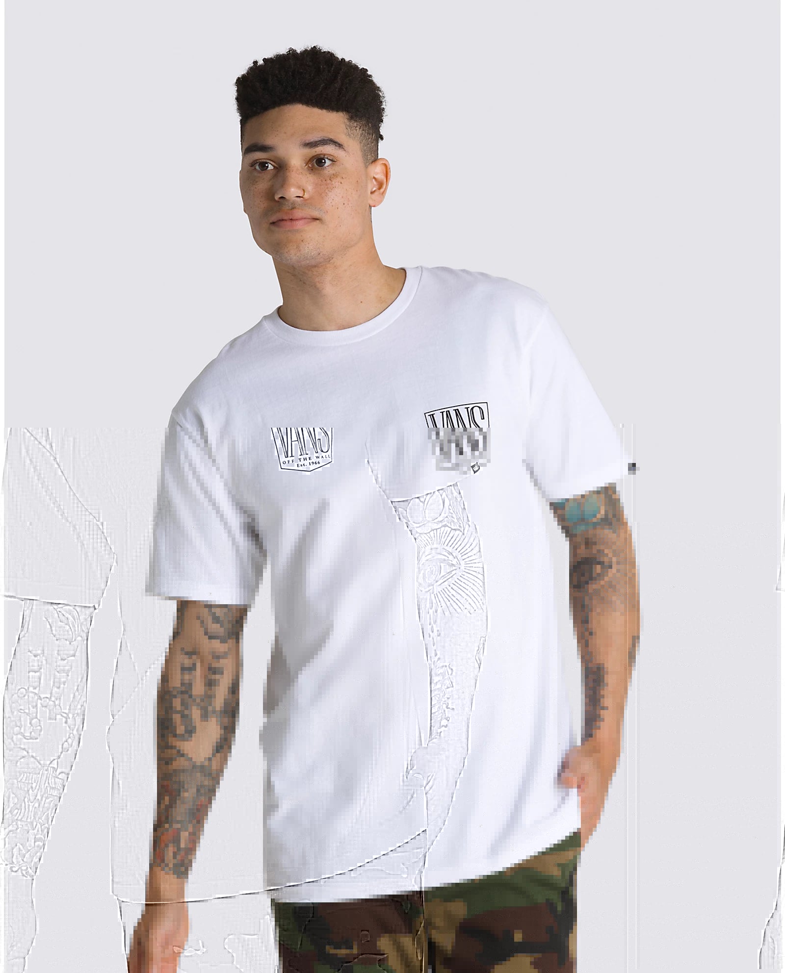 Original Tall Type T-Shirt - Mens Short Sleeve Tee - White - firstmasonicdistrict