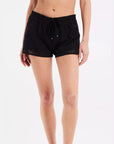 Prttenerife Swim Shorts - Womens Shorts - True Black - firstmasonicdistrict