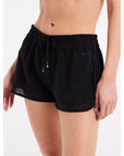 Prttenerife Swim Shorts - Womens Shorts - True Black - firstmasonicdistrict